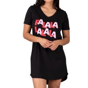 Hello Mello FaLaLaLaLa Sleep Shirt Size M/L